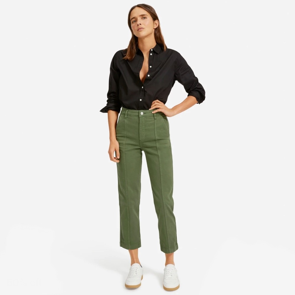 Everlane Utility Straight-Leg Pant Clover